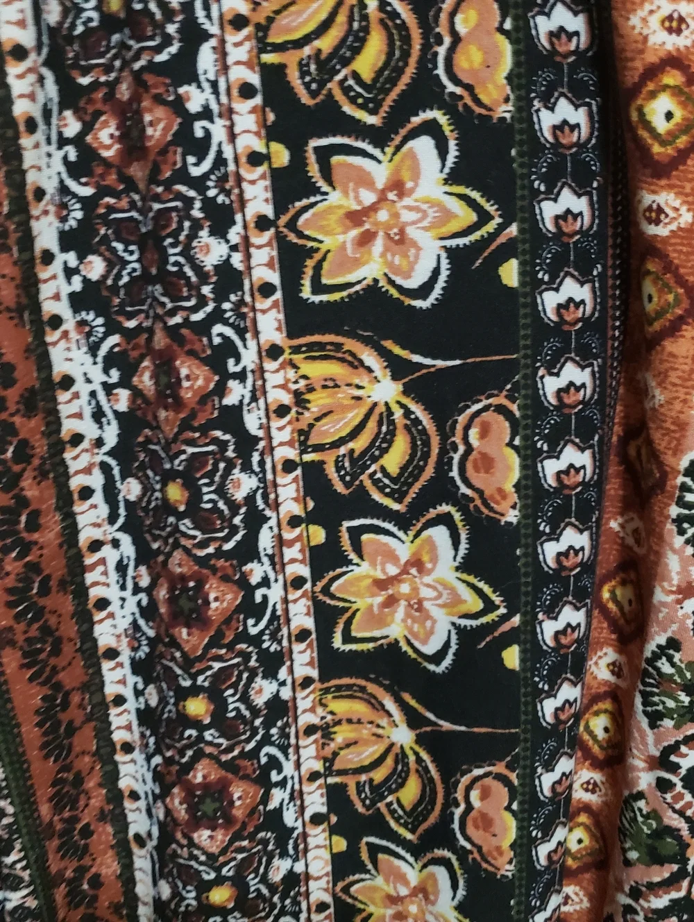 Floral Colorblock print mini spaghetti strap dress Sm Derek Heart Strappy Neck - Picture 4 of 7